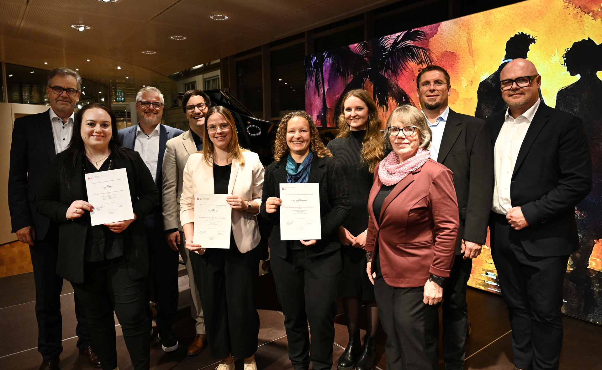 Siegerehrung beim Akademiepreis des Sparkassenverbands Baden-Württemberg (LBS Musikforum)